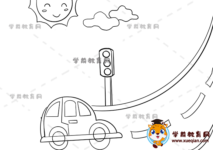 爱护公路手抄报