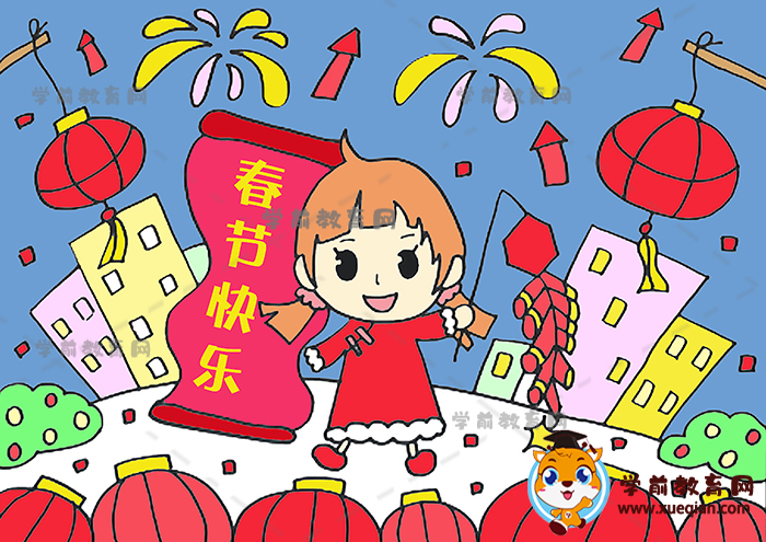 新年儿童画